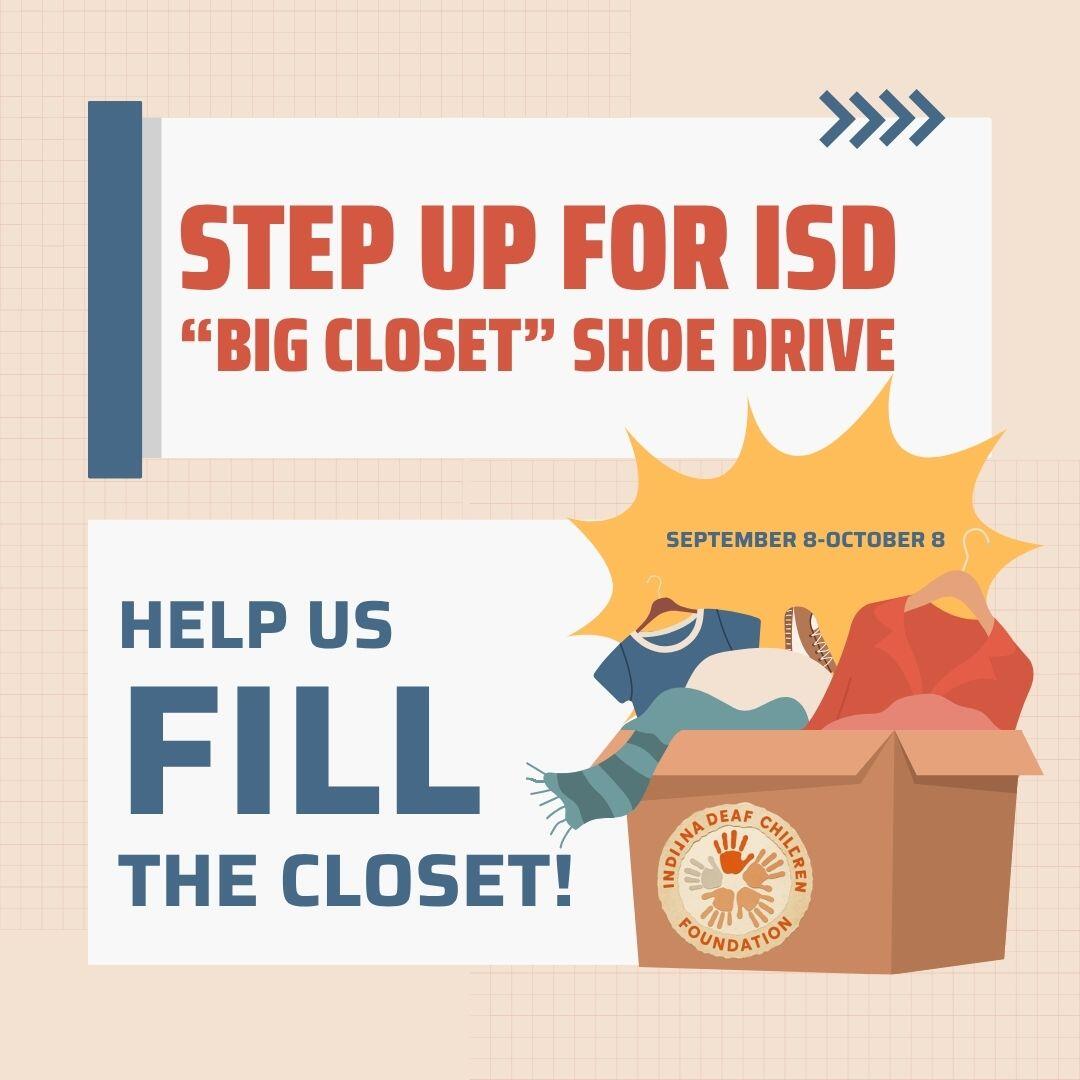 Campaign cover image for Step Up for ISD: Big Closet Shoe Drive