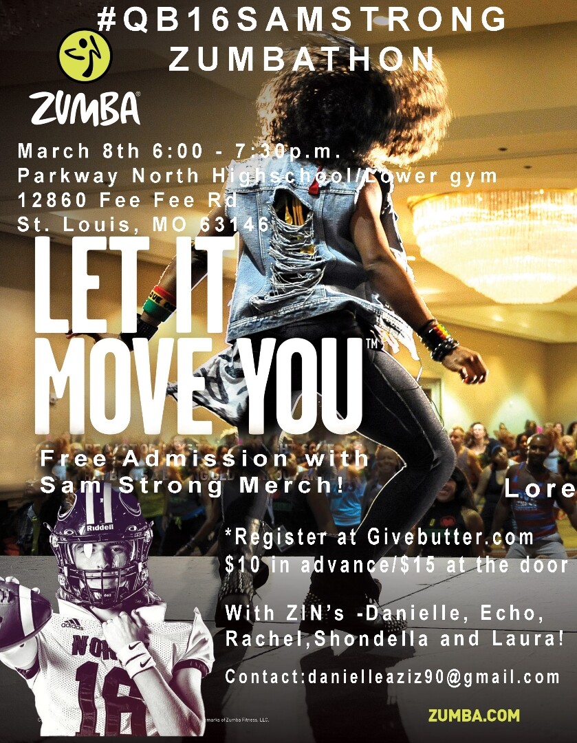 Campaign cover image for #QB16SamStrong Zumbathon