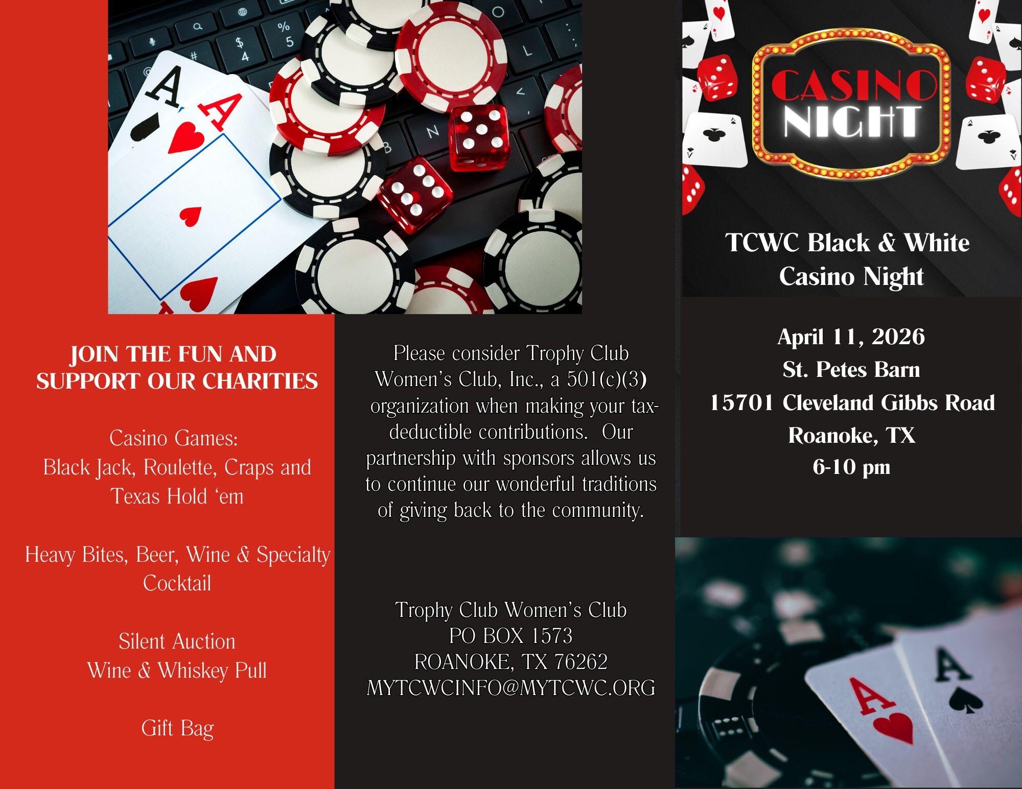 Campaign cover image for TCWC Black & White Casino Night 2026