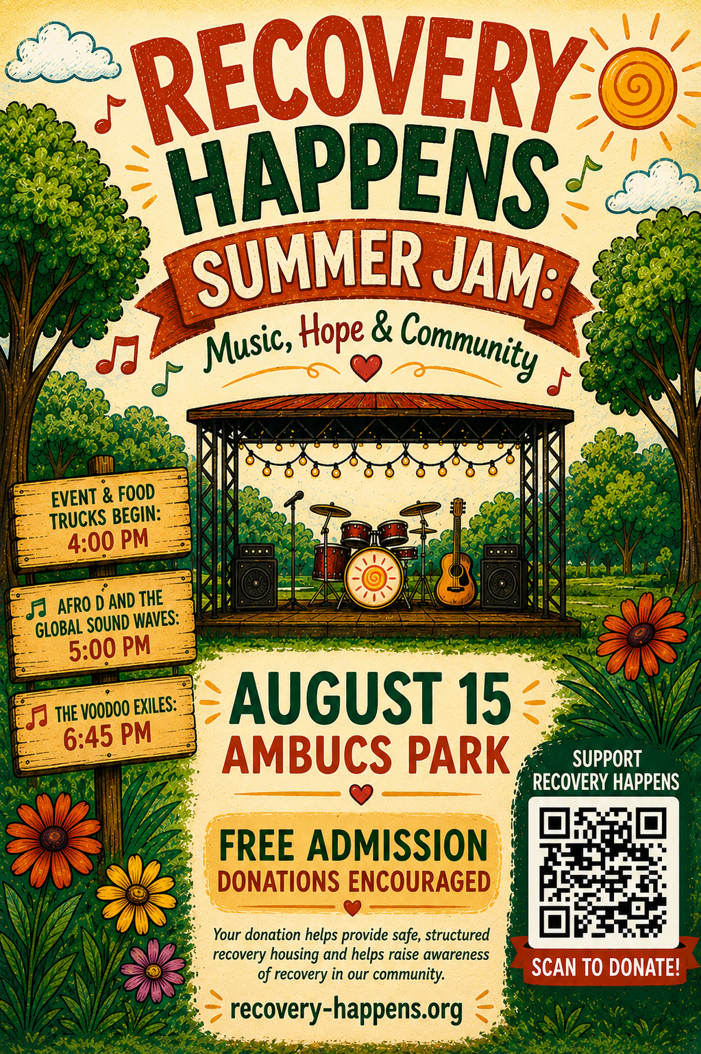 Campaign cover image for Recovery Happens Summer Jam