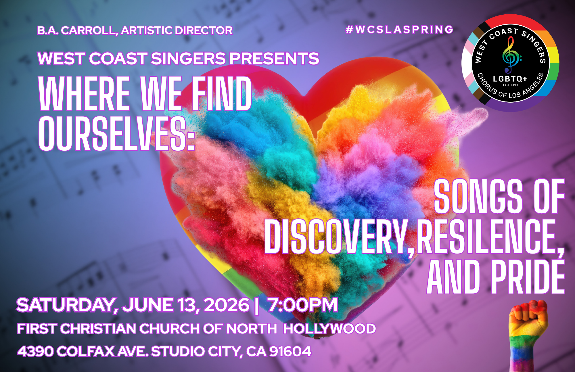 Campaign cover image for Where We Find Ourselves: Songs of Discovery, Resilience, and Pride