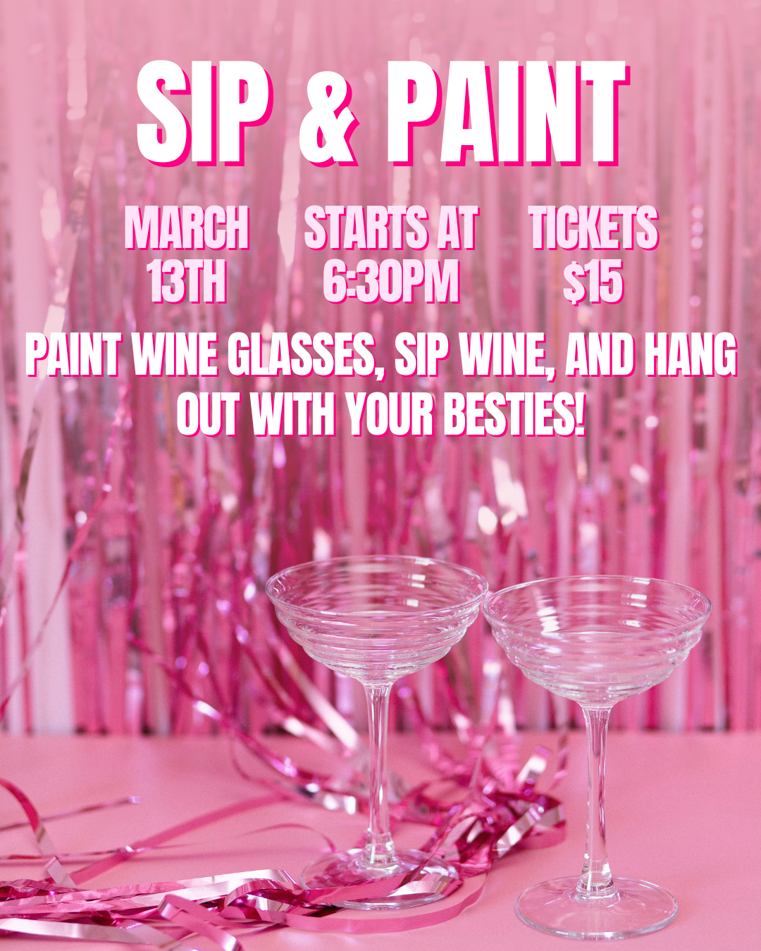 Campaign cover image for Sip & Paint: Wine Glass Painting