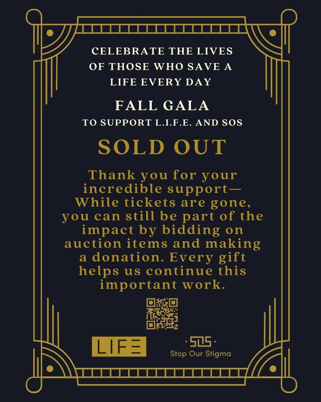 Campaign cover image for LIFE and SOS Fall Gala