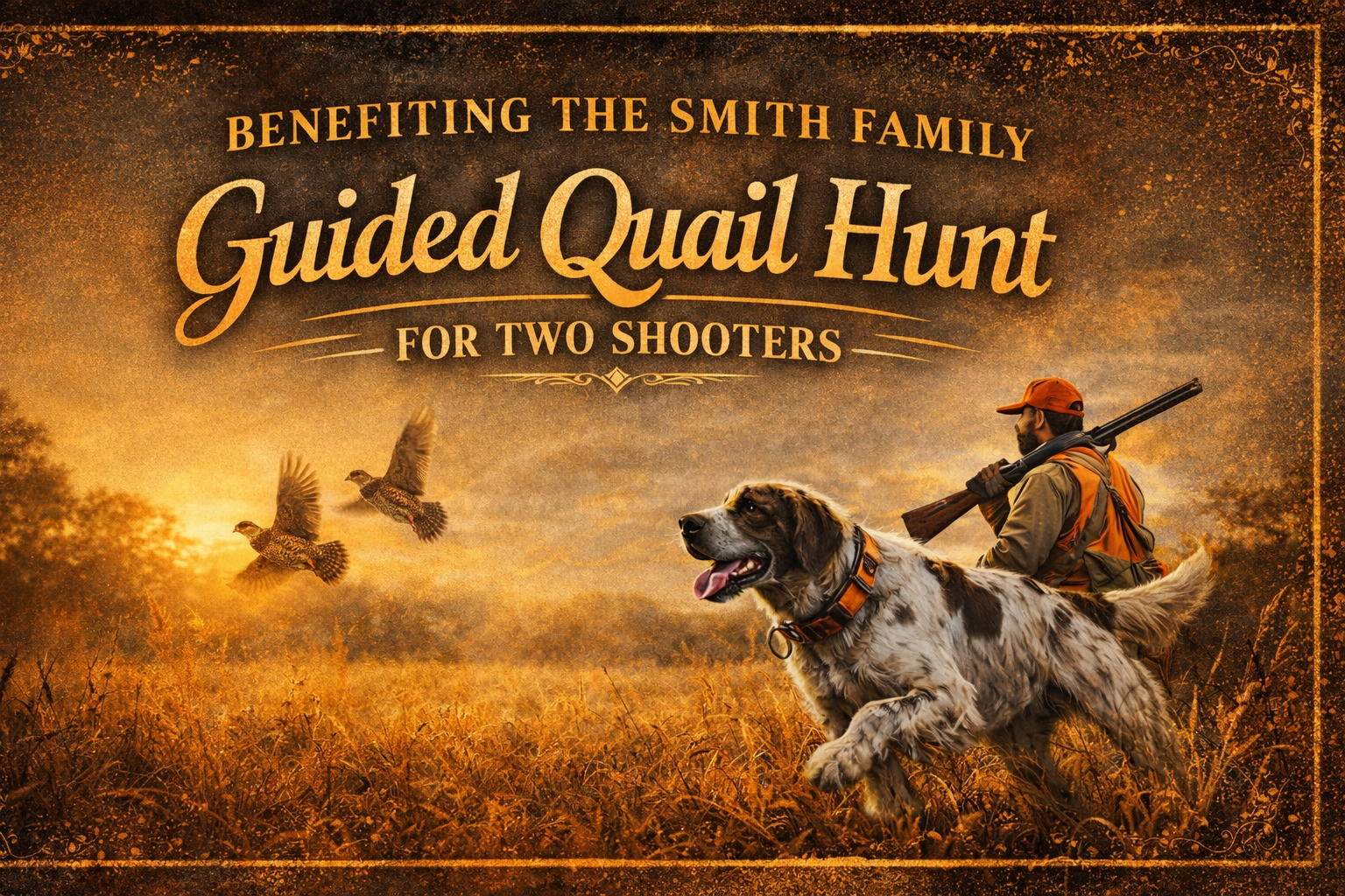 Campaign cover image for Guided Quail Hunt for Two - Middle Georgia