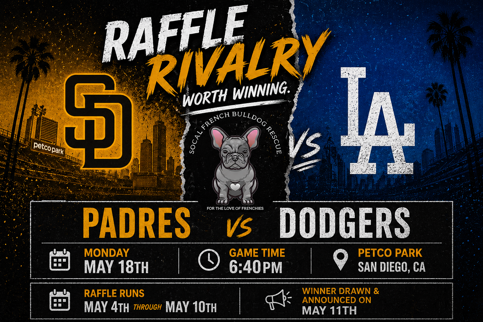Padres vs. Dodgers Rivalry Ticket Raffle | Independent Socal French ...