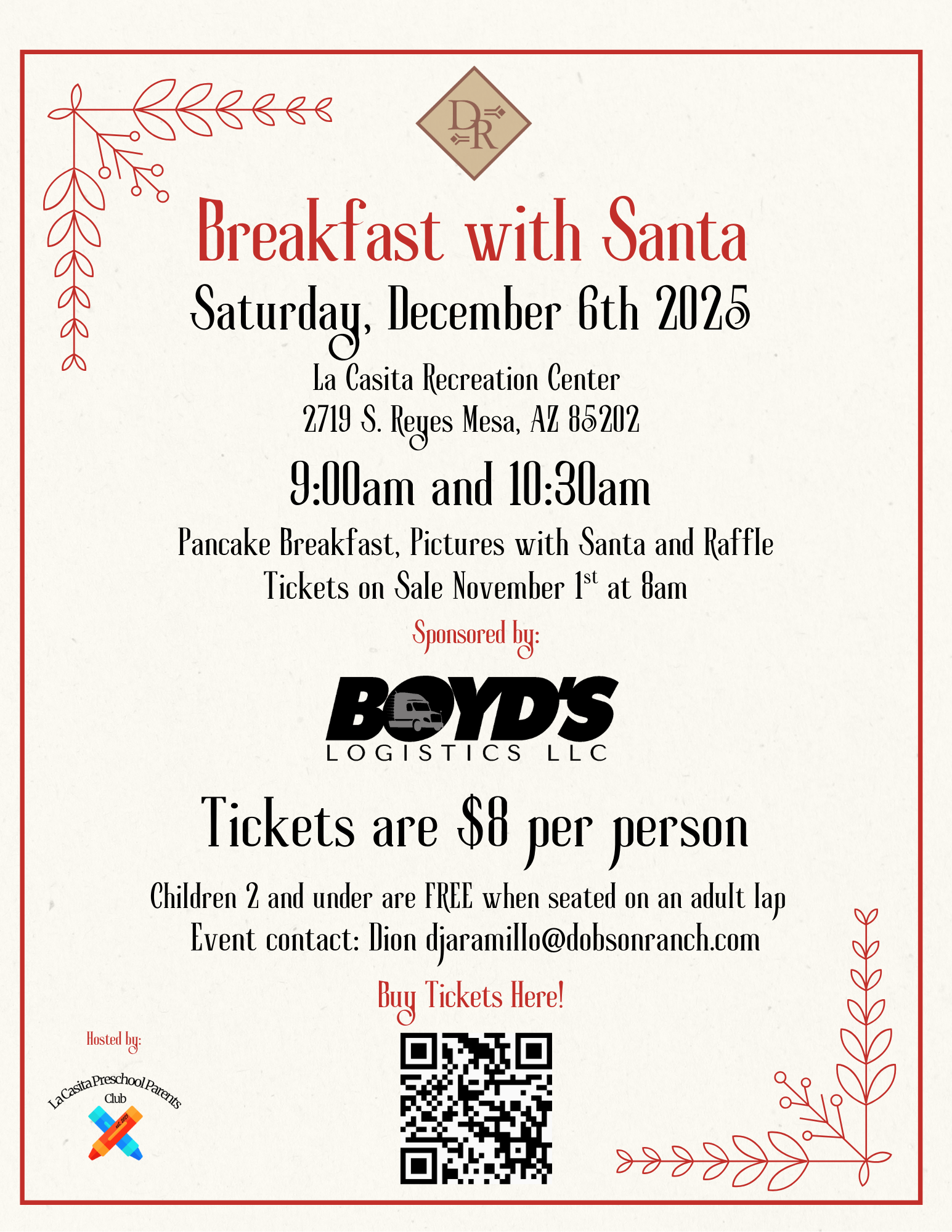 Campaign cover image for Breakfast with Santa 2025