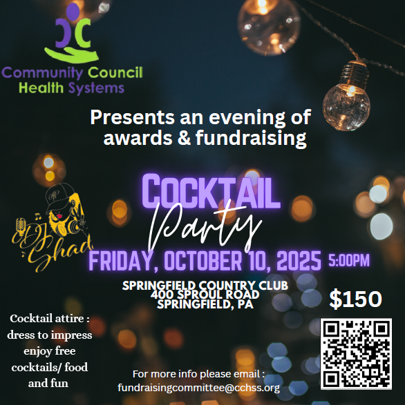 Campaign cover image for Community Council Health Systems 2025 Fundraiser/Cocktail Party