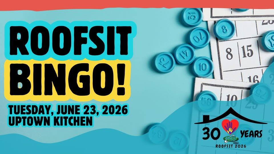 Campaign cover image for Roofsit 2026: BINGO! Fundraiser at Uptown Kitchen