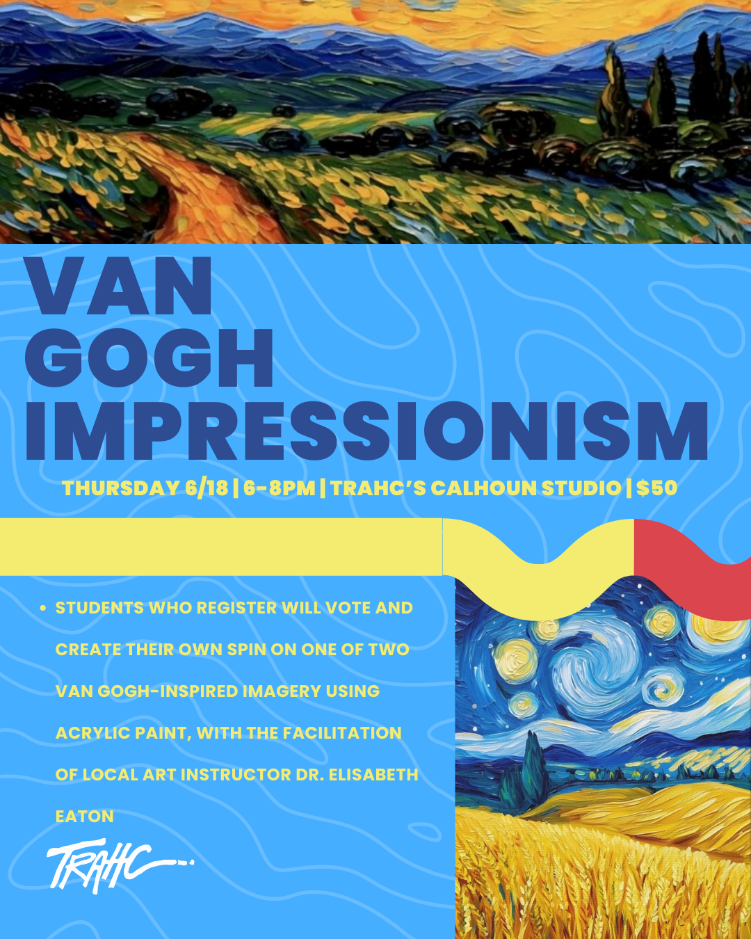 Campaign cover image for 6/18 Van Gogh Impressionism Workshop