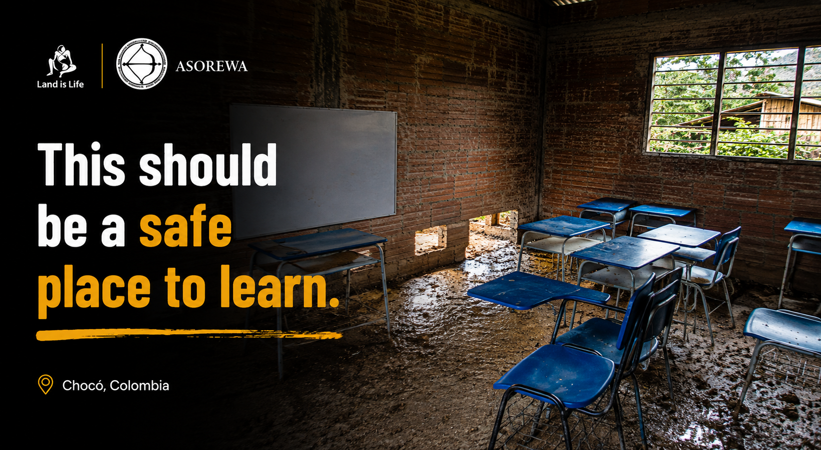 Campaign cover image for Help Chocó’s Indigenous Schools Recover After the Earthquake