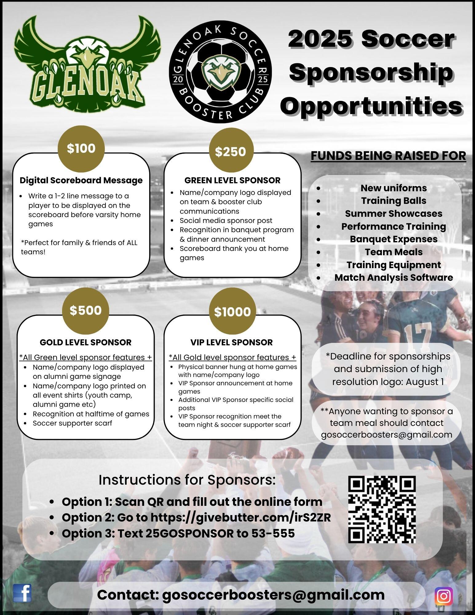 Campaign cover image for 2025 Glenoak Soccer Sponsorship