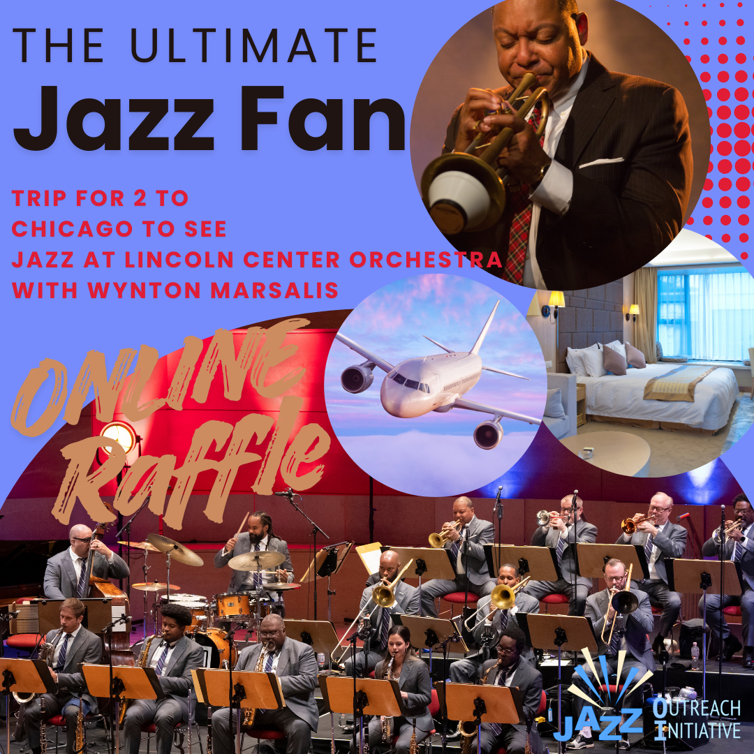 Campaign cover image for ONLINE RAFFLE! Trip for 2 - Jazz at Lincoln Center Orchestra with Wynton Marsalis - Chicago! Airfare, Hotel, Concert, & Back Stage Meet & Greet!