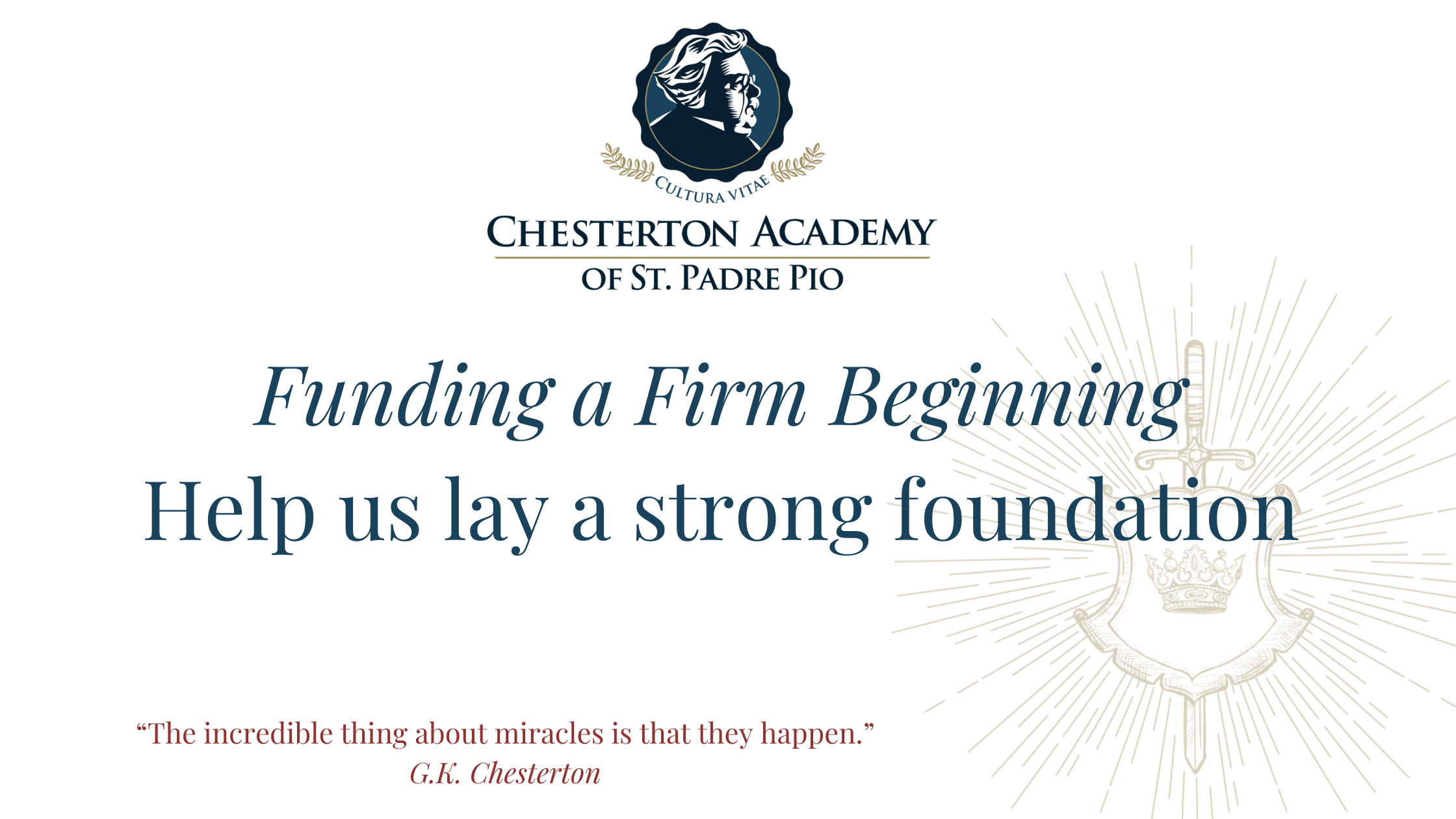 Campaign cover image for Funding a Firm Beginning