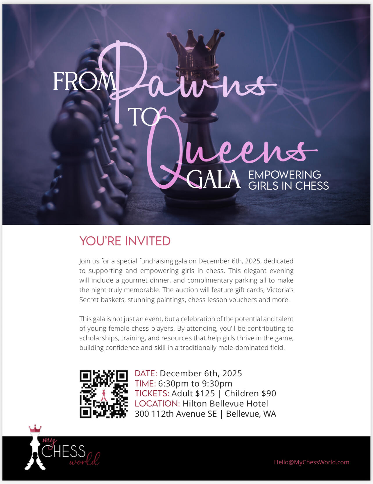 Campaign cover image for From Pawns to Queens Gala