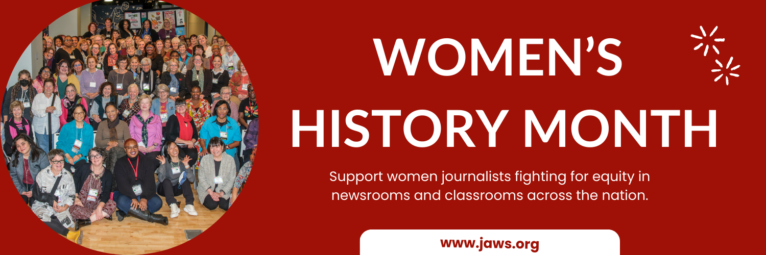 Campaign cover image for Support women journalists during Women's History Month