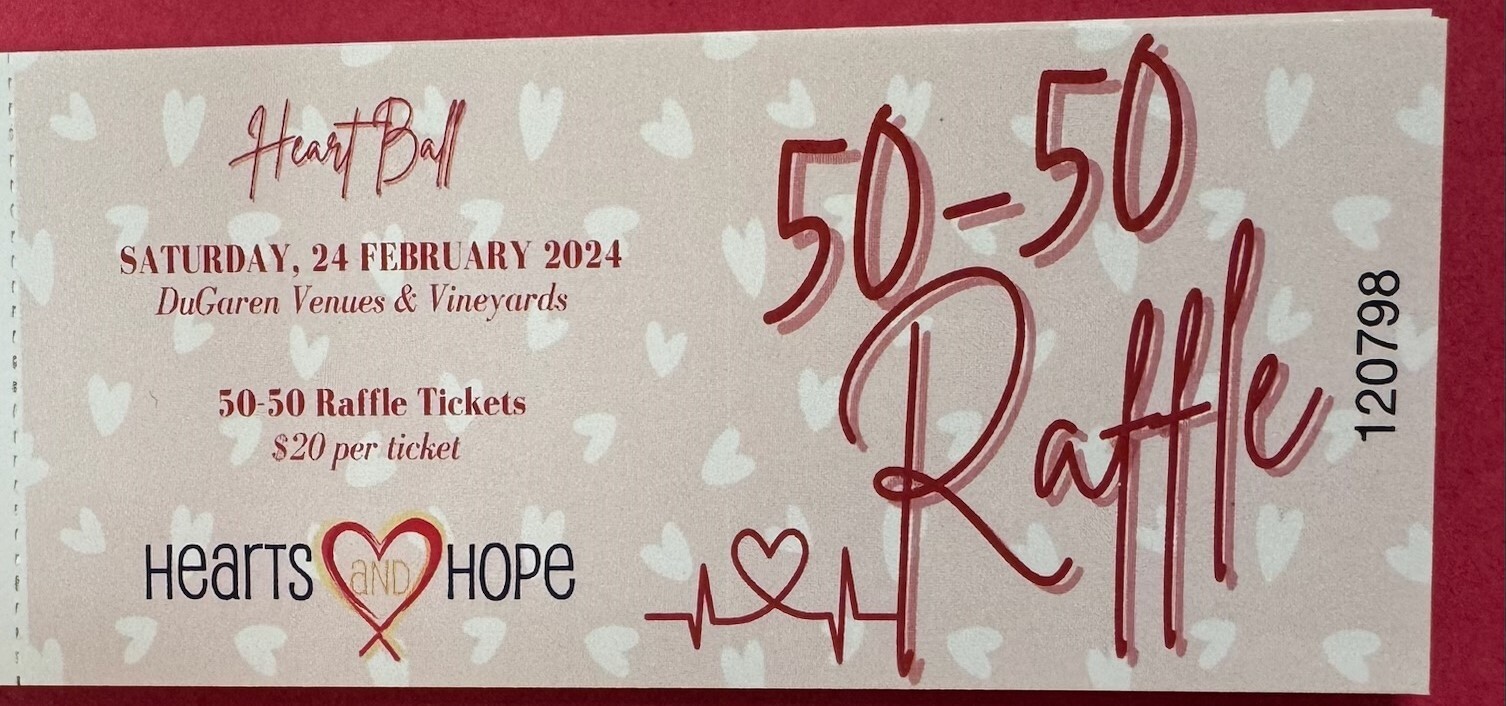 Campaign cover image for Hearts and Hope Ball 50/50 Raffle