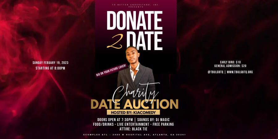 Campaign cover image for "Donate 2 Date" LGBTQ+ Charity Date Auction