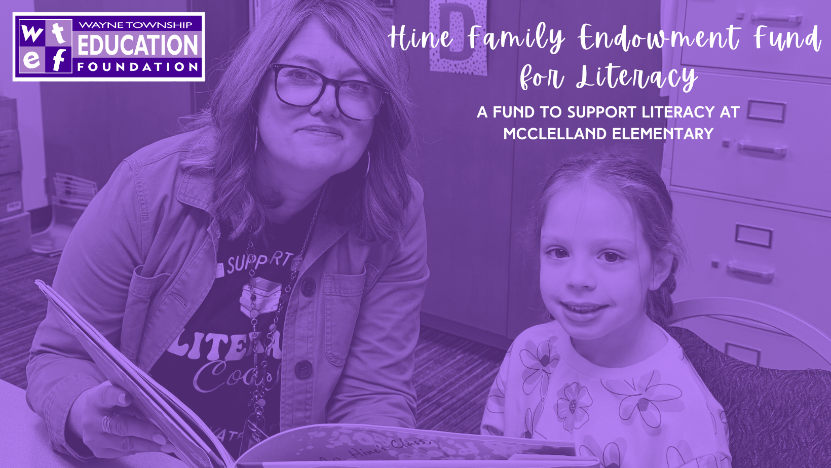 Campaign cover image for Hine Family Endowment Fund for Literacy