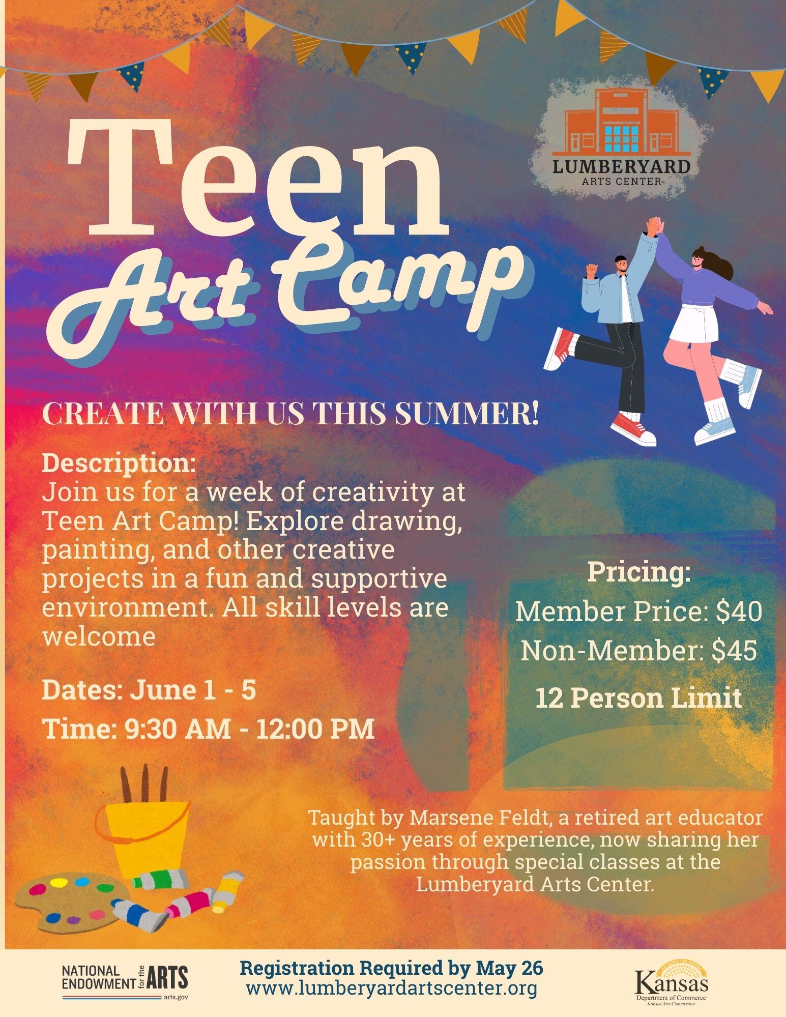 Campaign cover image for Teen Art Camp