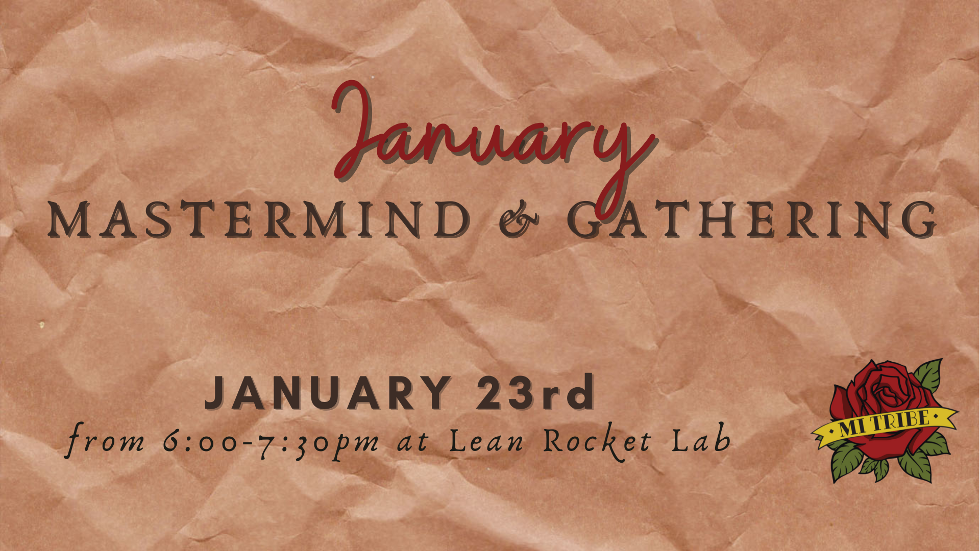 Campaign cover image for January 2025 Mastermind & Gathering