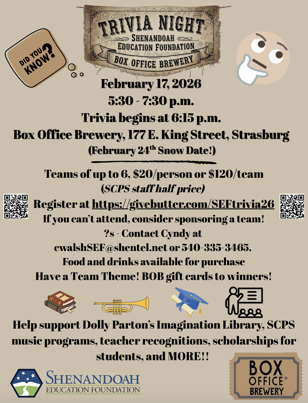 Campaign cover image for SEF Trivia Night 2026