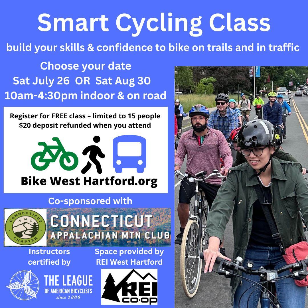 Campaign cover image for Register for Saturday July 26th Smart Cycling Class