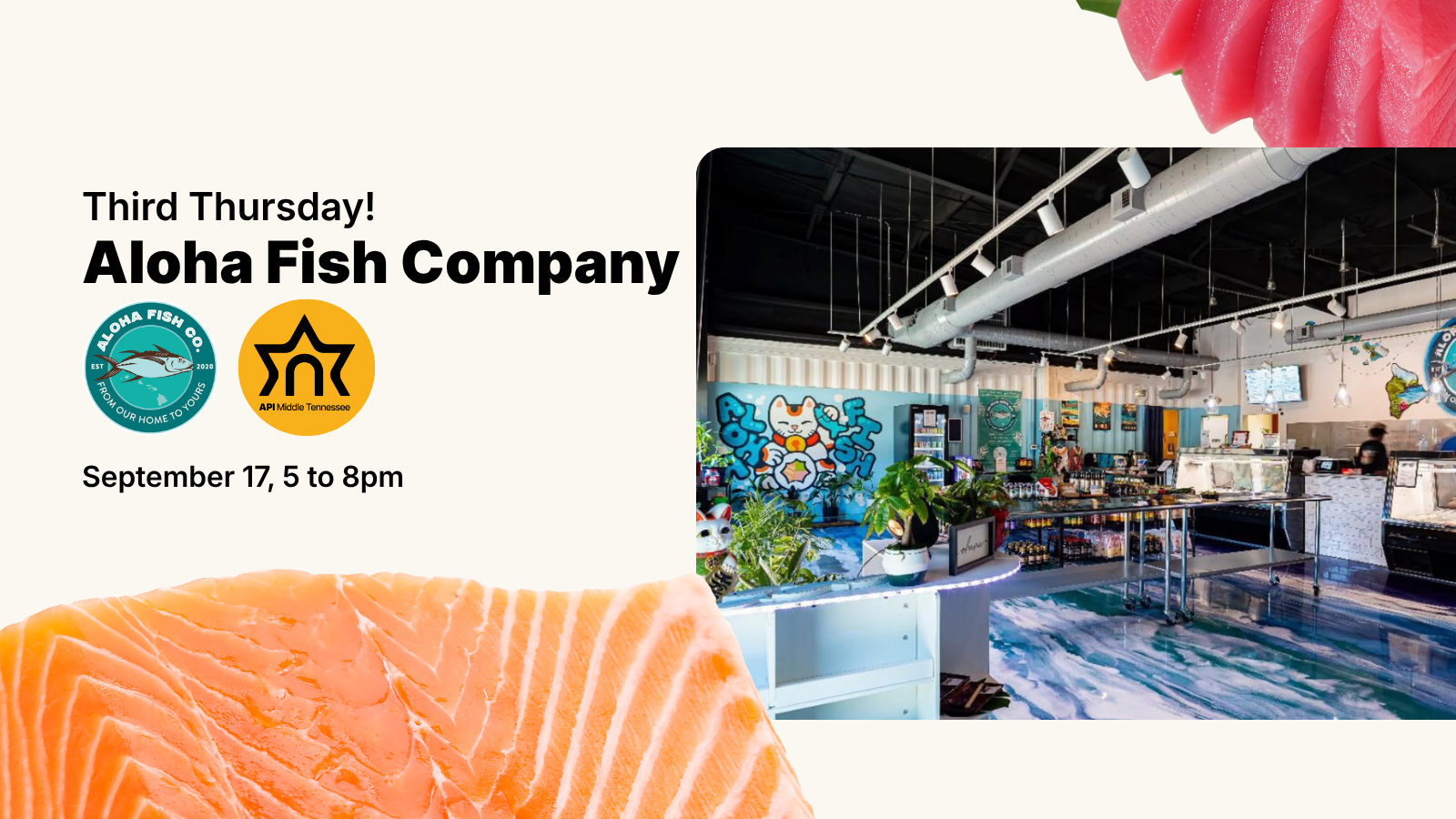 Campaign cover image for Third Thursday at Aloha Fish Company