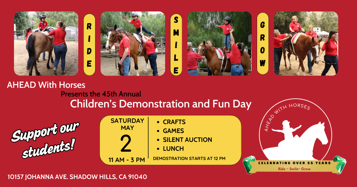 Campaign cover image for AHEAD With Horses 45th Annual Children's Demonstration & Fun Day