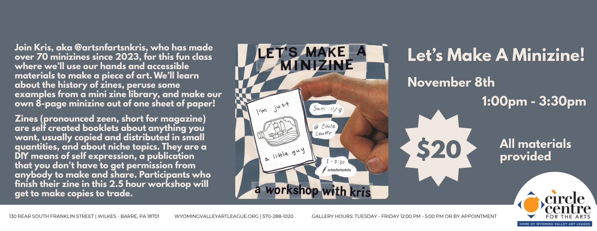 Campaign cover for Minizine Workshop