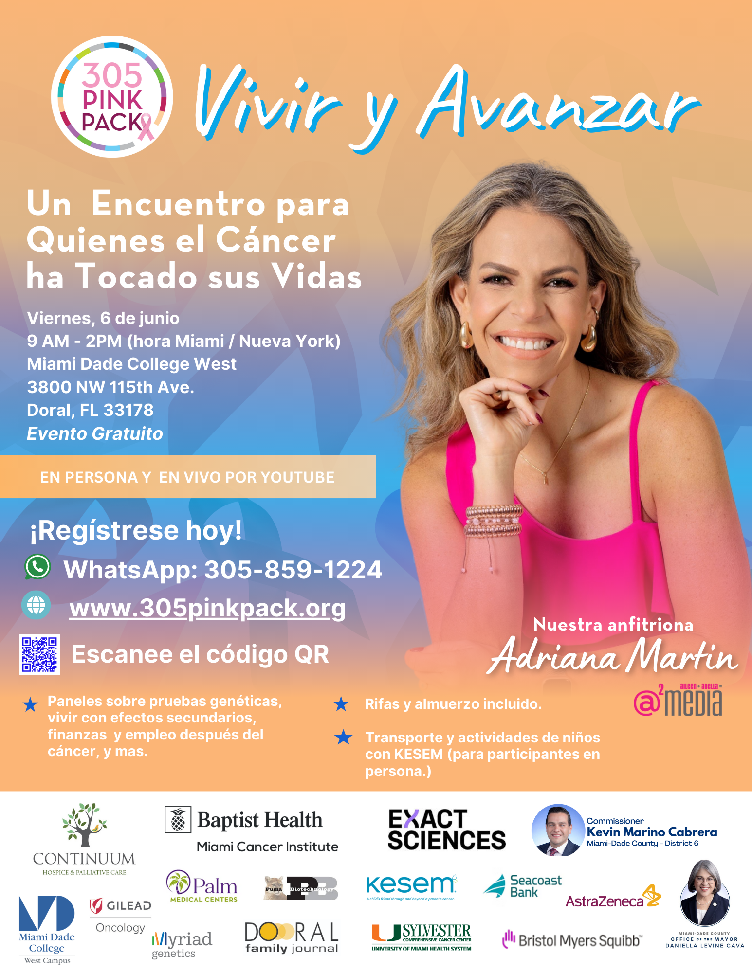 Campaign cover image for Vivir Y Avanzar- Un Encuentro para Quienes el Cáncer ha Tocado sus Vidas