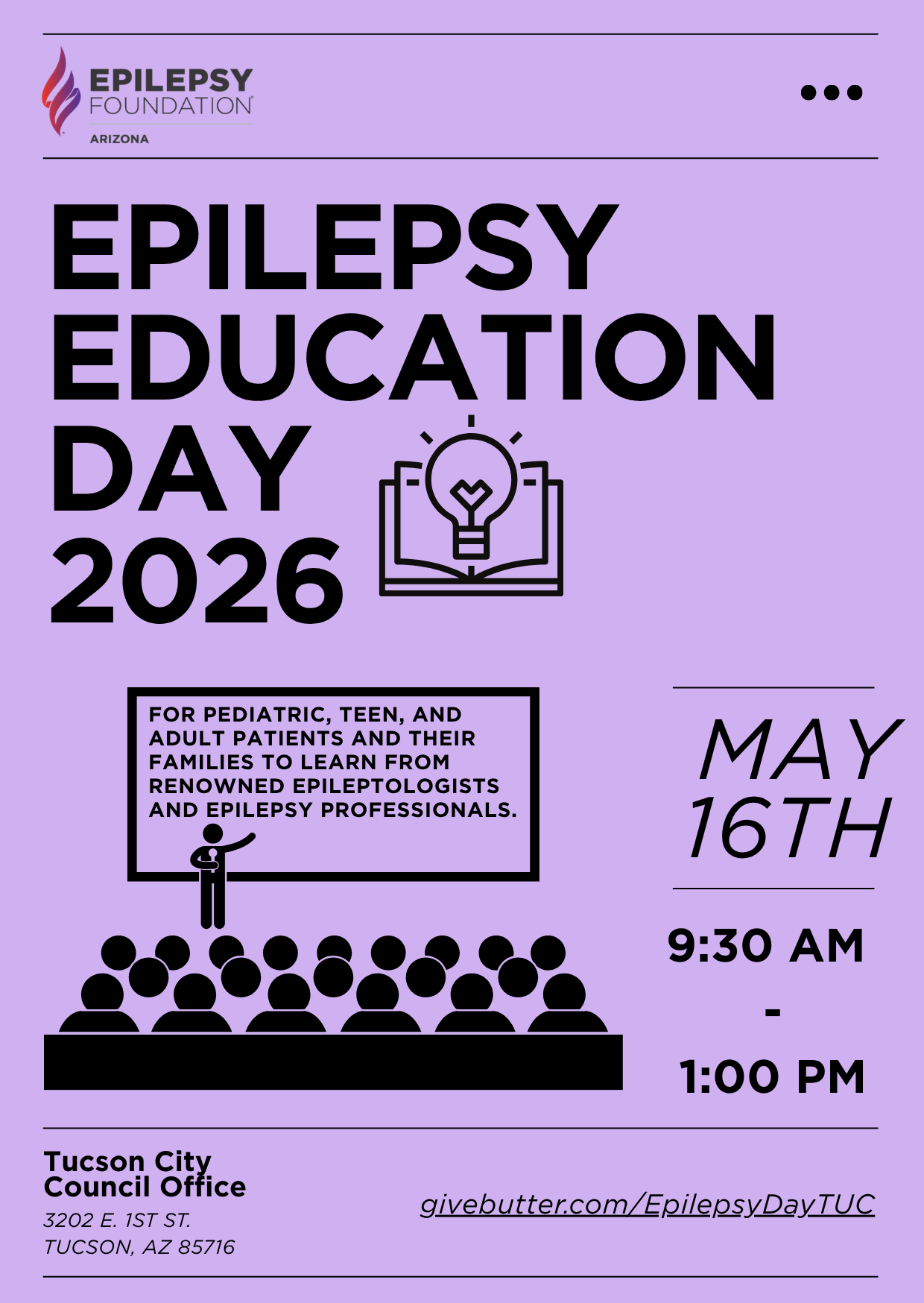 Campaign cover image for AZ Epilepsy Education Day Tucson 2026