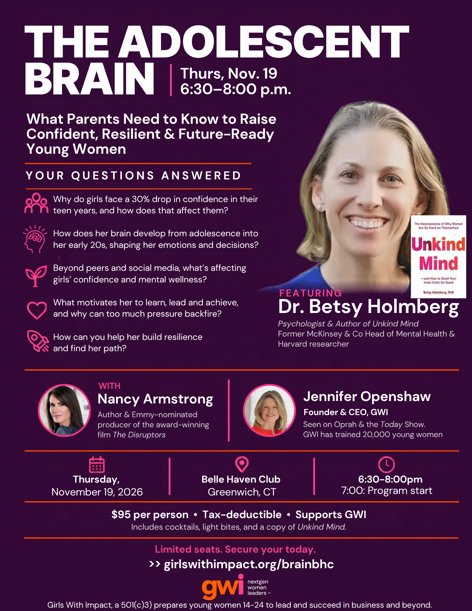 Campaign cover image for The Adolescent Brain: What Parents Need to Know to Raise Confident, Resilient & Future-Ready Young Women