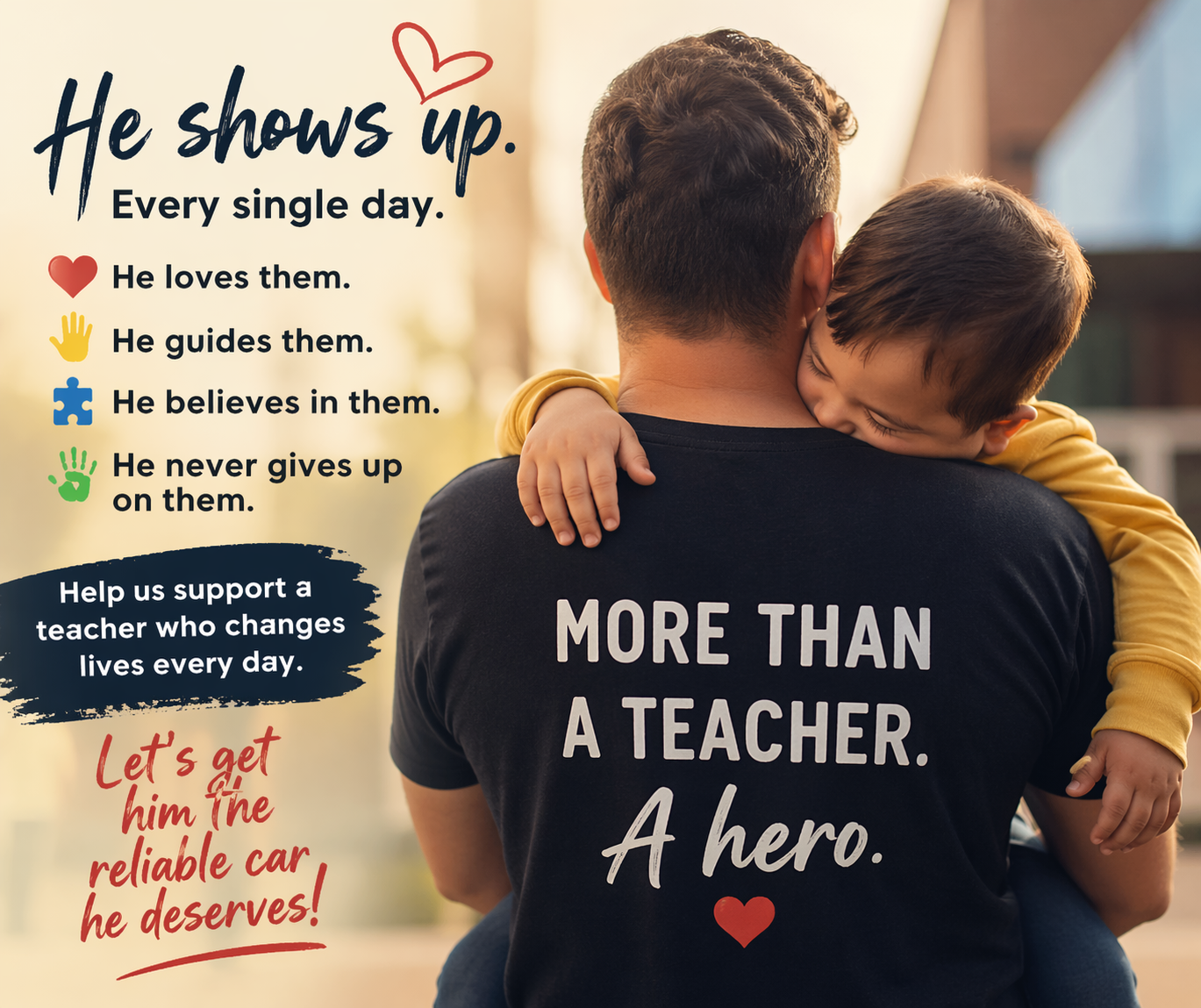 Campaign cover image for Get a car for a local teacher