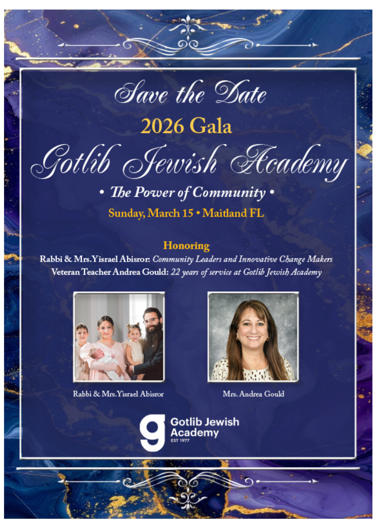 Campaign cover image for Gotlib Jewish Academy's 49 Annual Gala