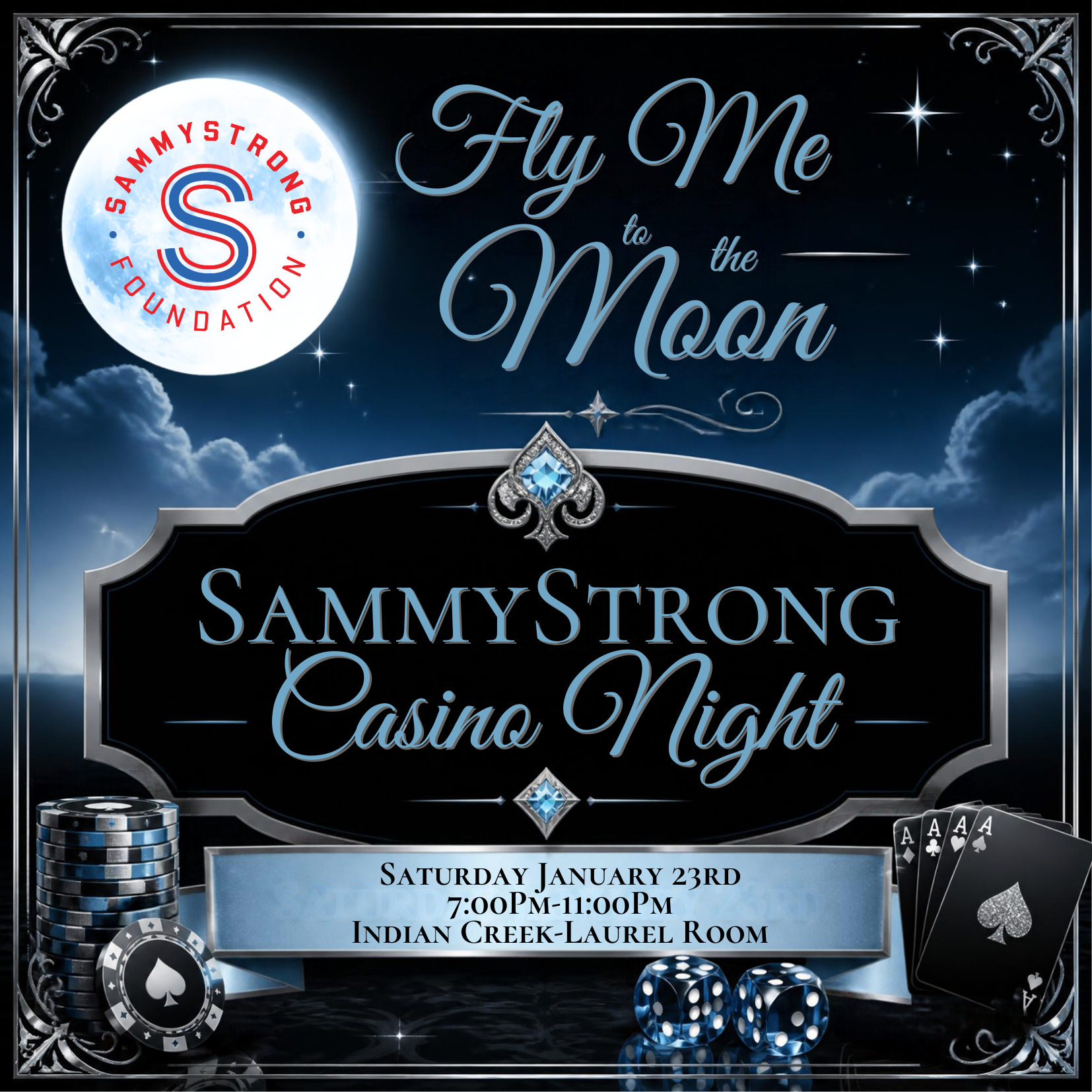 Campaign cover image for SammyStrongy's Fly Me to the Moon Casino Night