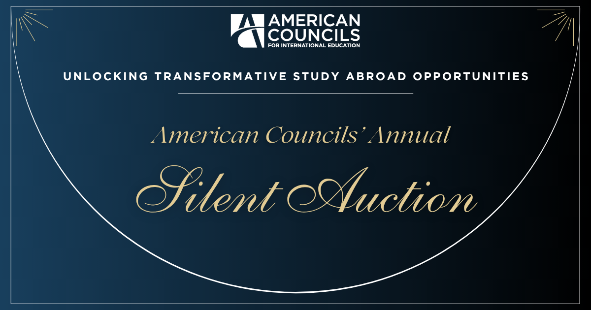 Campaign cover image for American Councils Annual Silent Auction 2025