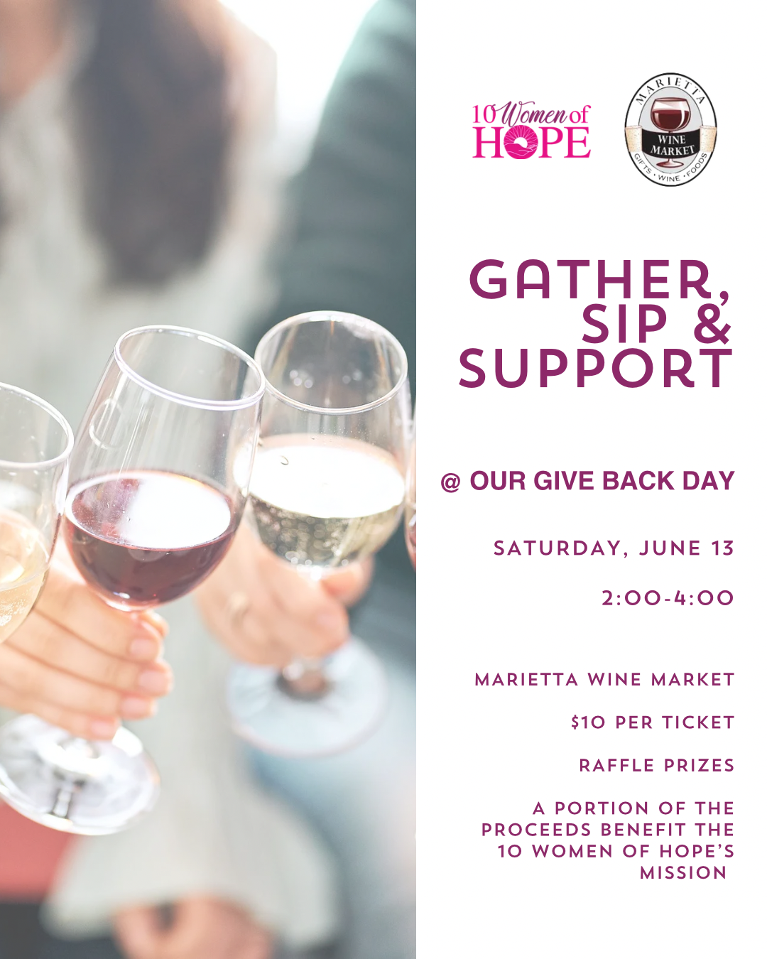 Campaign cover image for Gather, Sip & Support!
