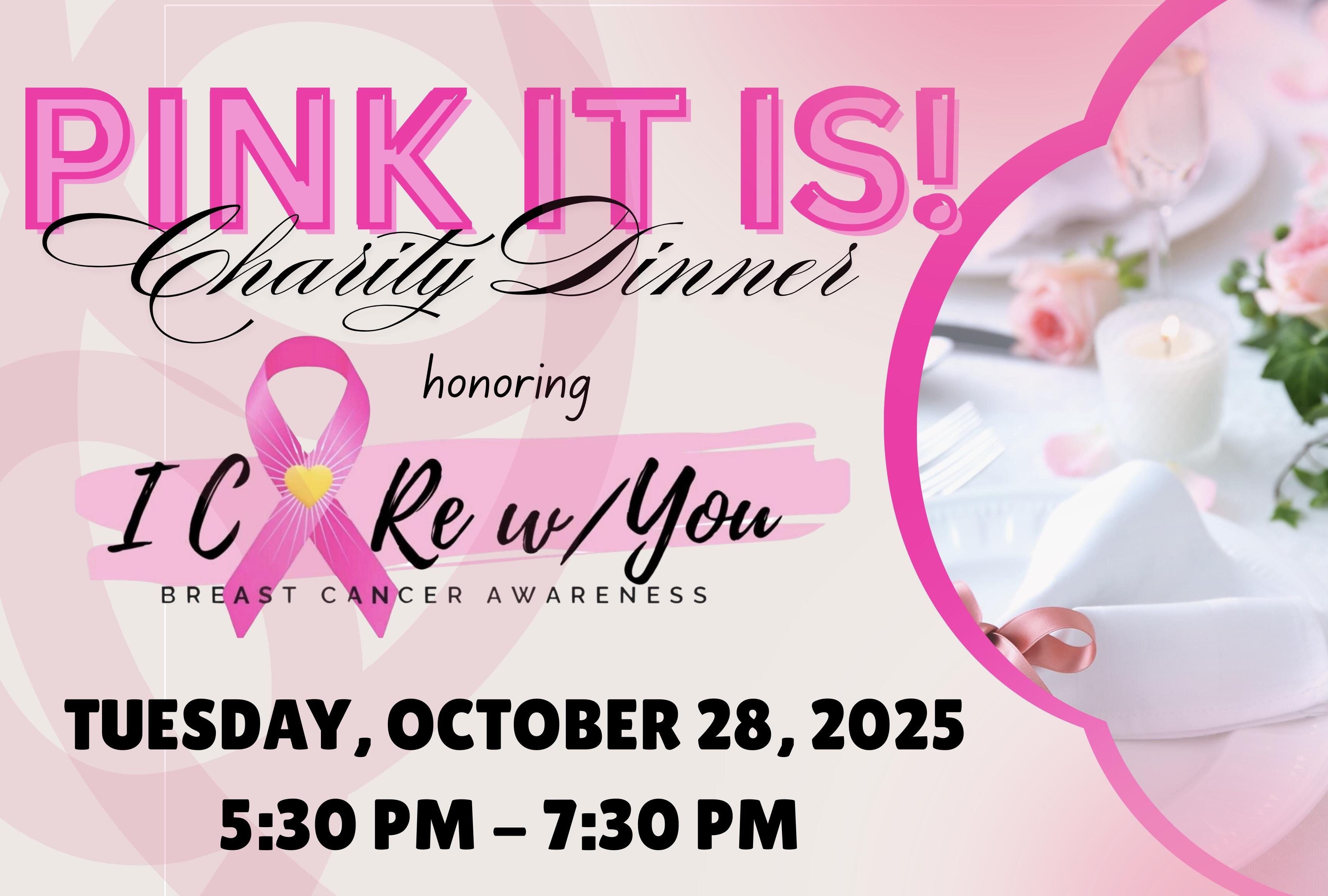 Campaign cover image for PINK IT IS! Charity Dinner