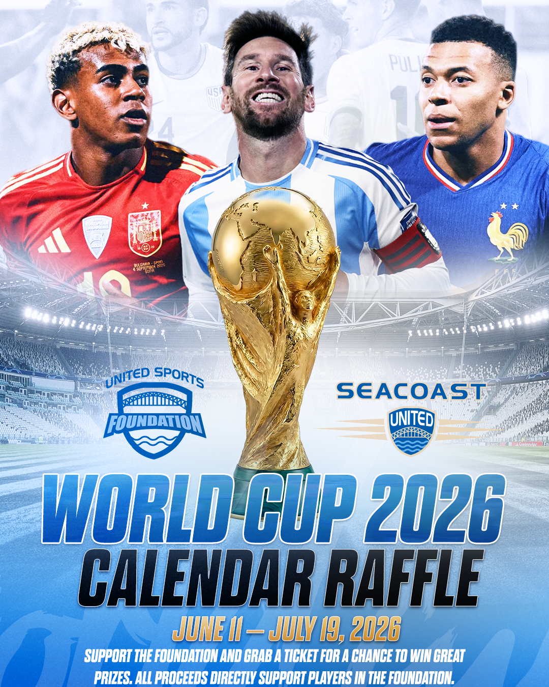 Campaign cover image for United Sports Foundation World Cup Calendar Raffle