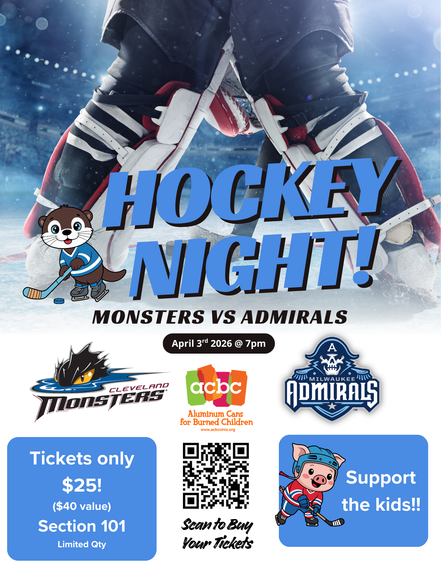 Campaign cover image for Cleveland Monsters Hockey Game