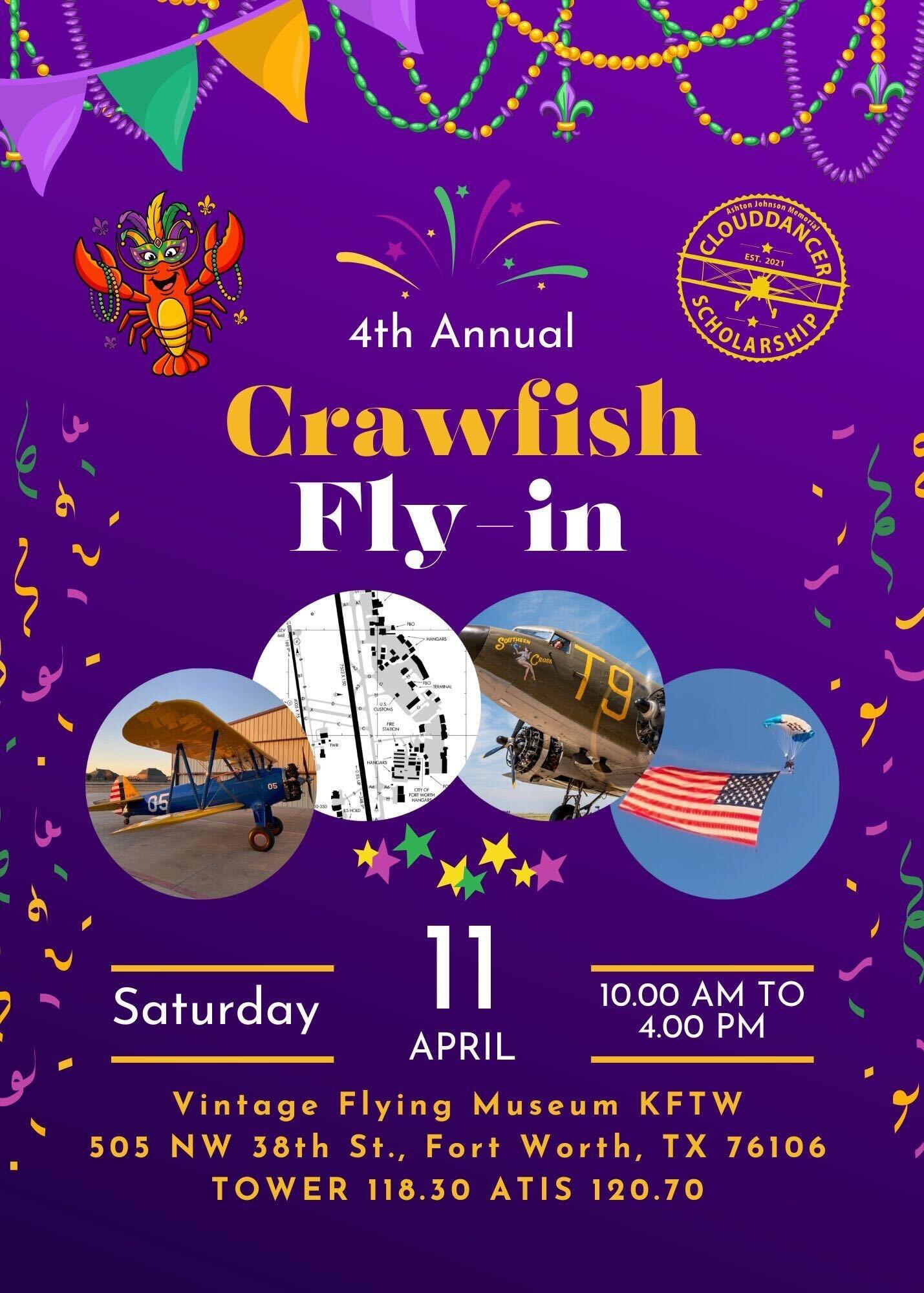 Campaign cover image for 2026 Crawfish Fly-In @ Vintage Flying Museum