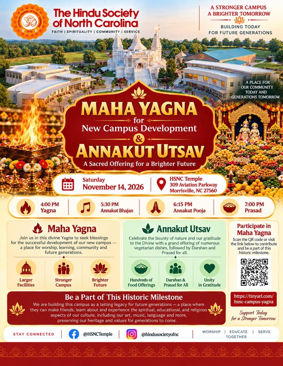 Campaign cover image for Campus Maha Yagna & Annakut