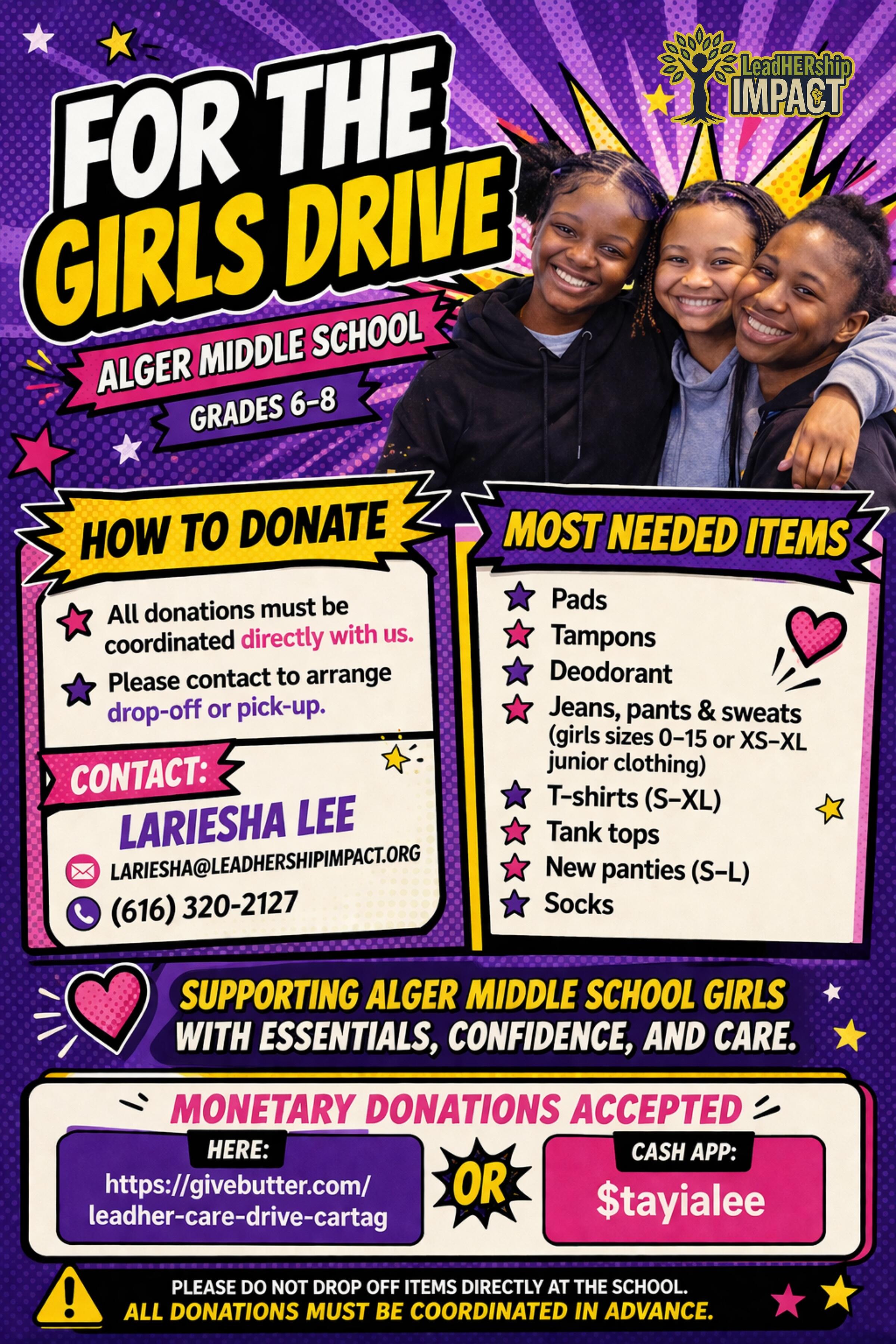 Campaign cover image for LeadHER Care Drive