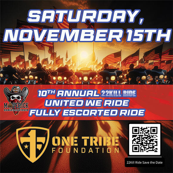 Campaign cover image for OTF's 10th Annual 22KILL Ride 2025 - Registration