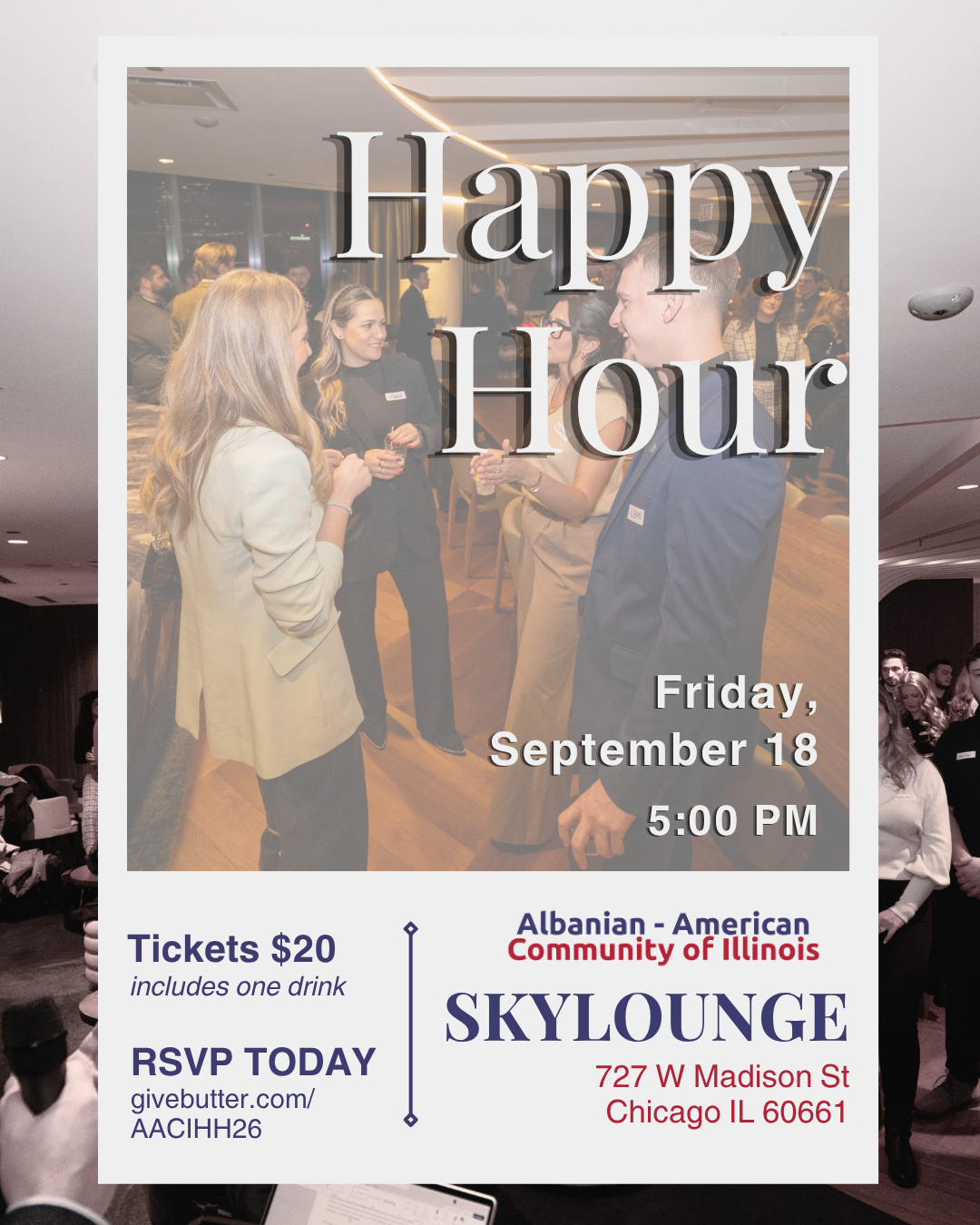 Campaign cover image for Albanian Professionals Happy Hour