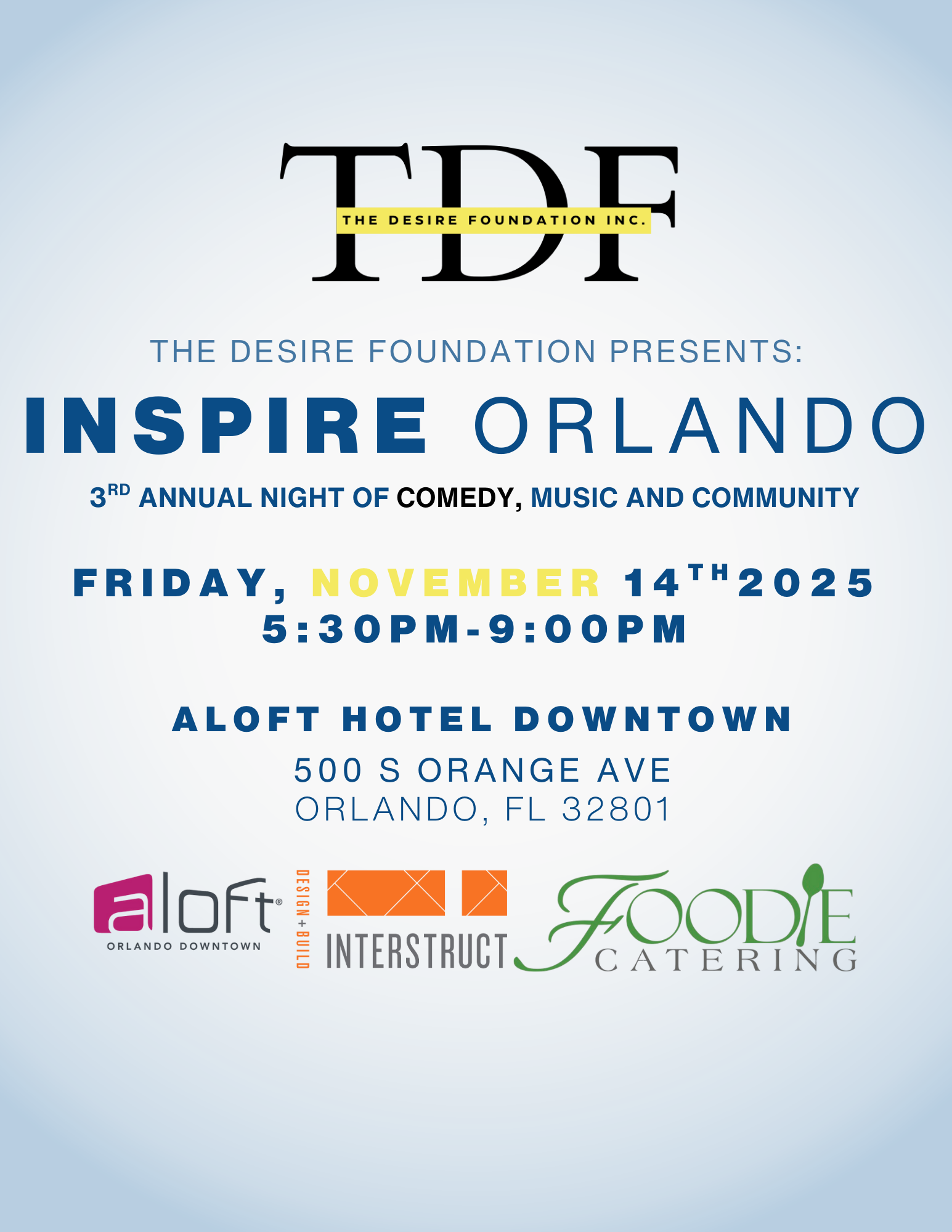 Campaign cover image for Inspire Orlando by The Desire Foundation