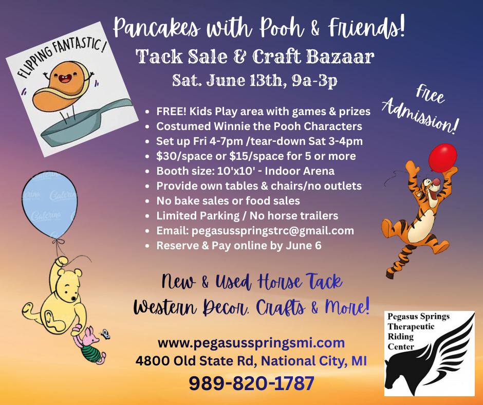 Campaign cover image for Pancakes with Pooh & Friends and TACK & CRAFT SALE