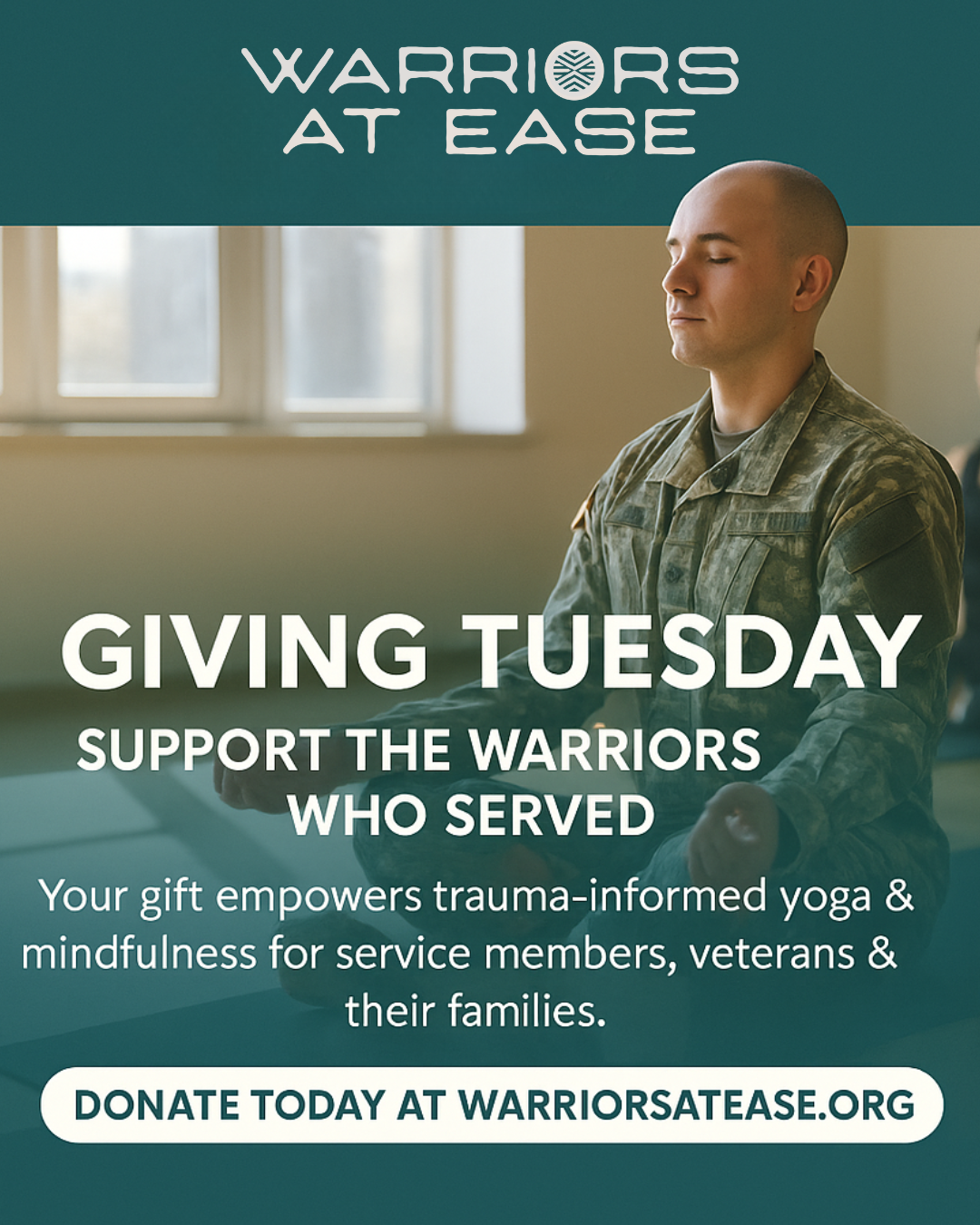 Campaign cover image for Warriors at Ease - Giving Tuesday 2025