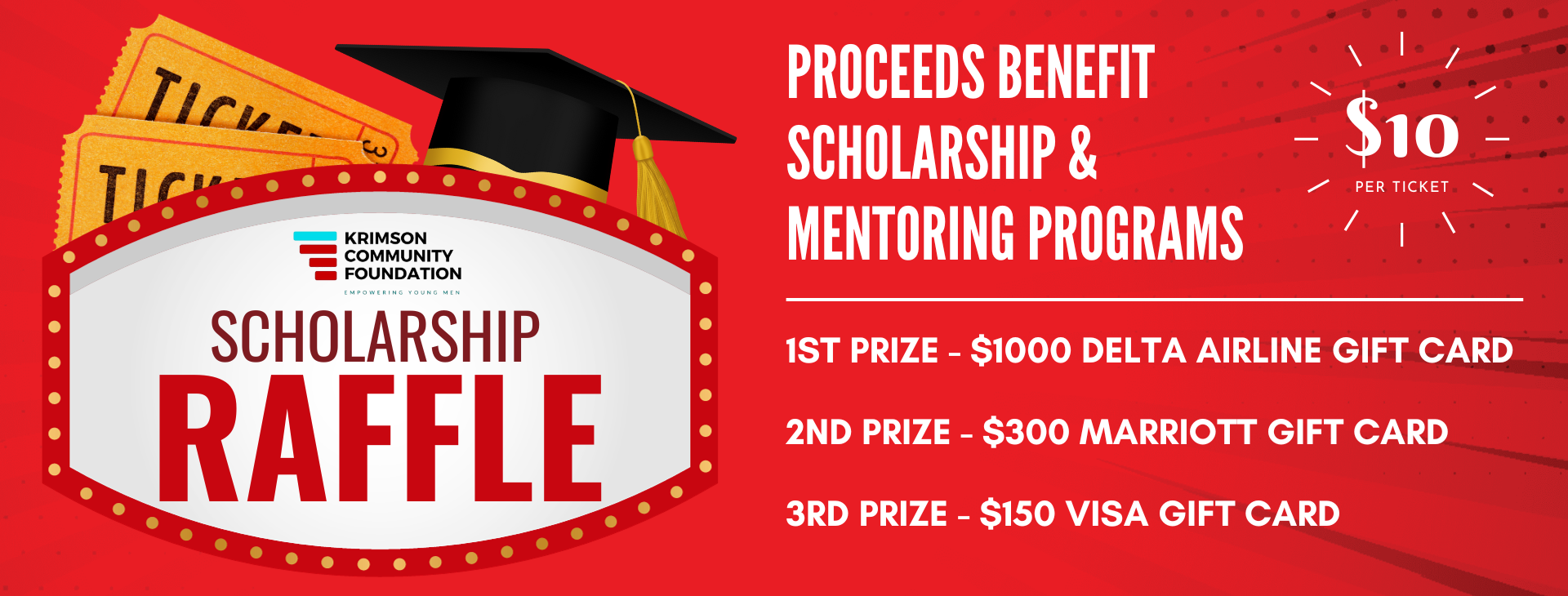 Campaign cover image for Krimson Community Foundation Scholarship Raffle