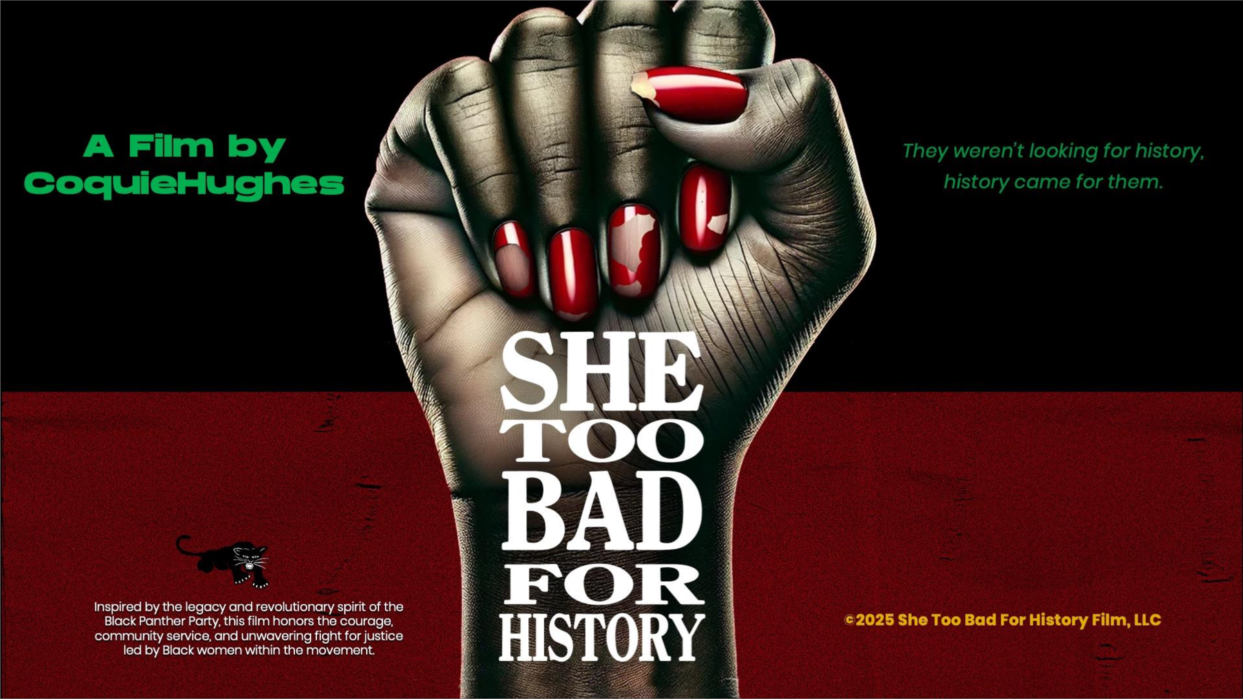 Campaign cover image for She Too Bad For History Film, LLC